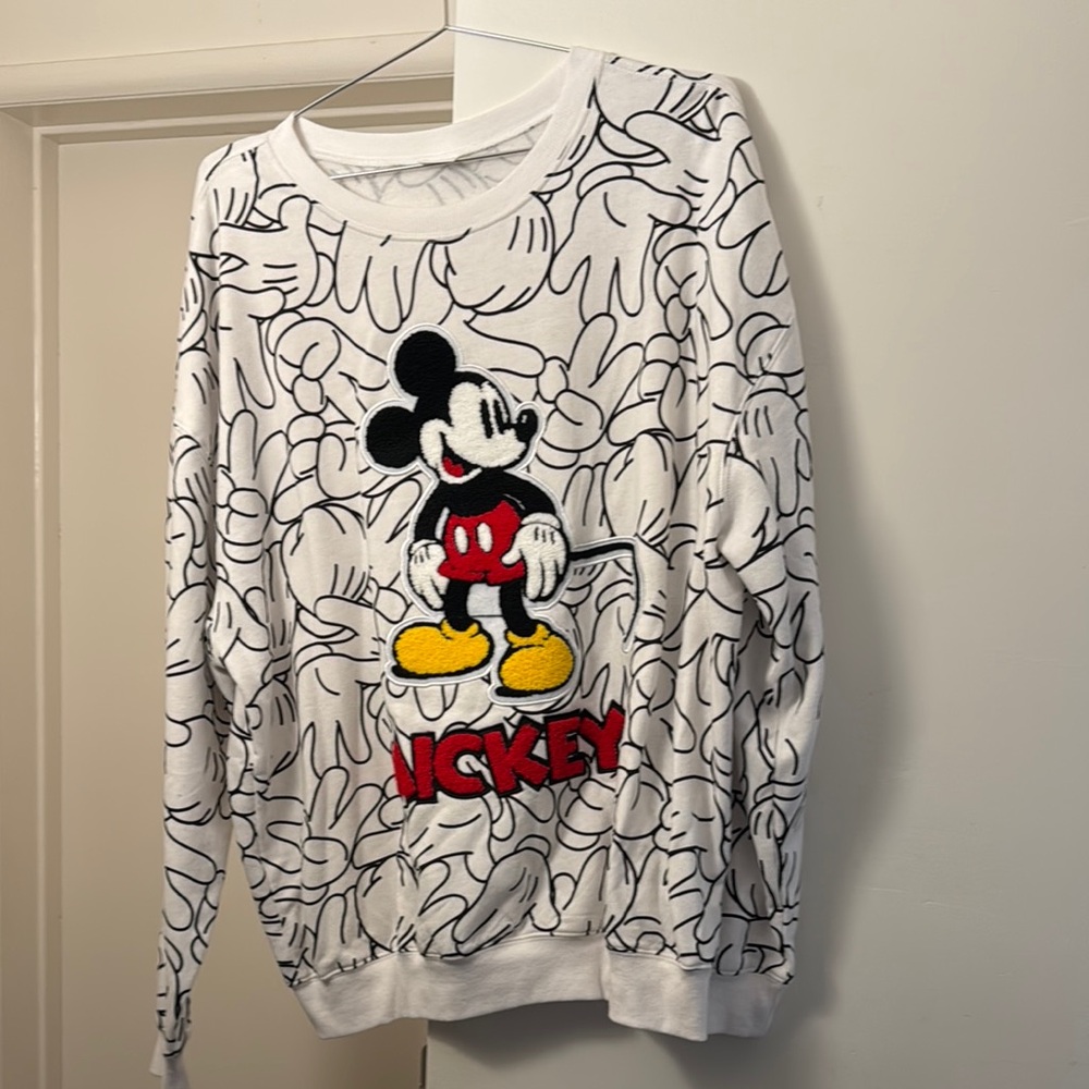 Disney Mickey Mouse White Sweater